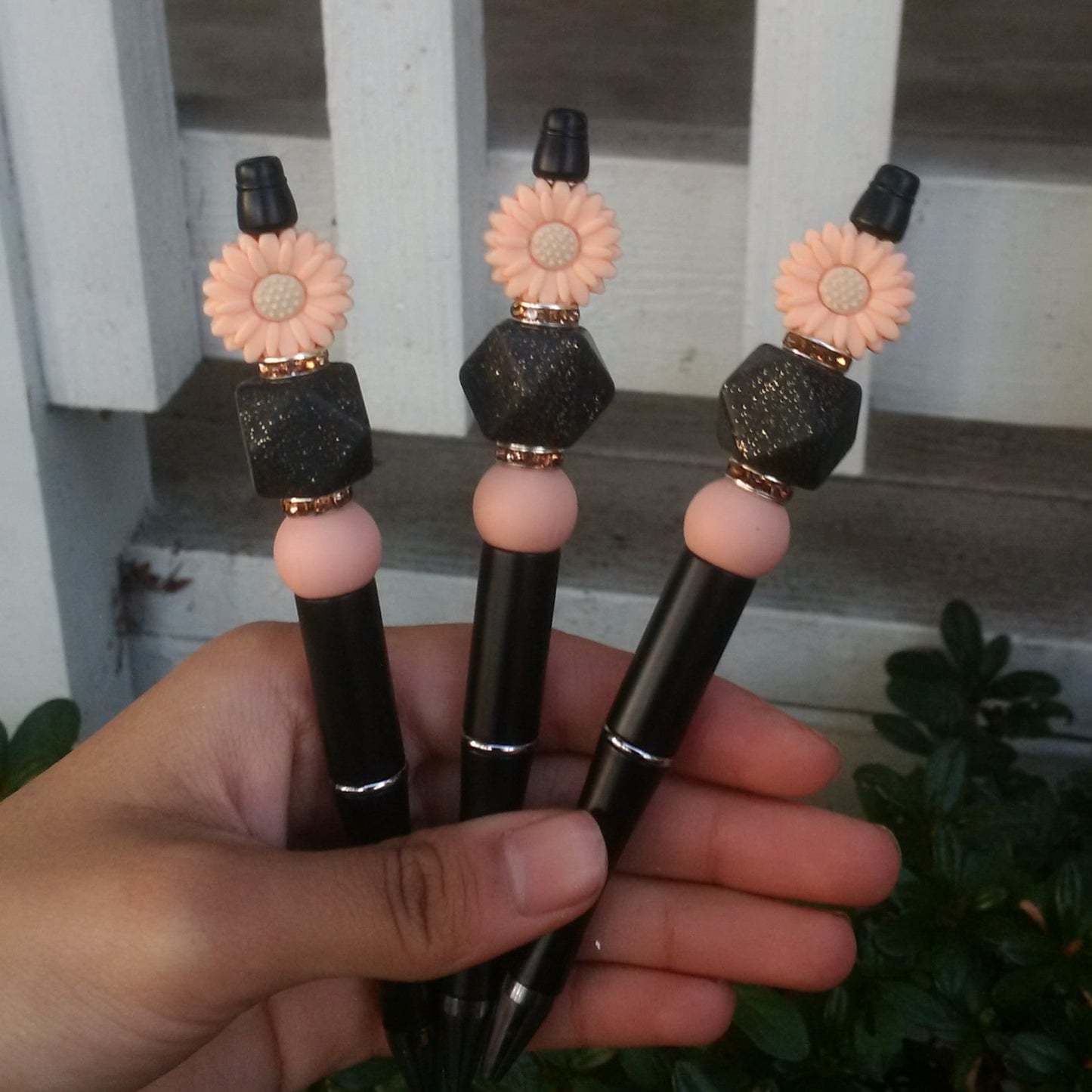🖤Wednesday Addams🖤 "Burnt Peaches" Beaded Pen
