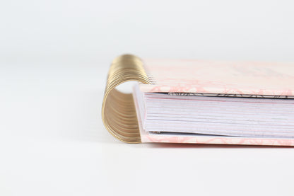 Creamy Pink Splatter - 2023 Spiral Planner - A5 Size