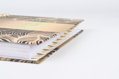 Golden Leaves - 2023 Spiral Planner - A5 Size