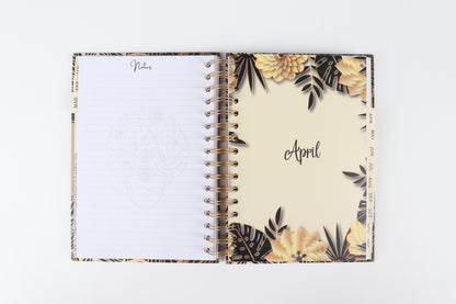 Golden Leaves - 2023 Spiral Planner - A5 Size